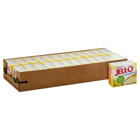 Jell-O Cook & Serve Lemon Pudding And Pie Filling 2.9 Oz., PK24